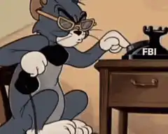 Tom dialing FBI phone