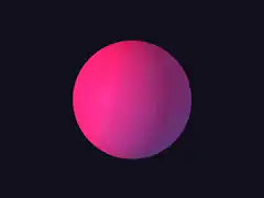 Pink and purple clover sphere animation