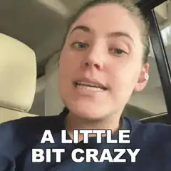 Girl in car acting crazy