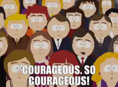 South Park crowd courageous
