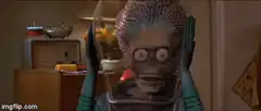 Alien head explodes with flowers