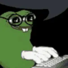 Pepe typing on keyboard
