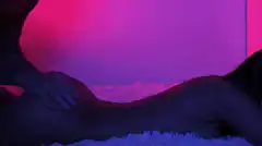 Person getting a back massage