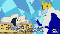 Ice King proposes to penguin
