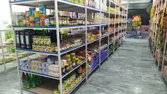 grocery store aisle with canned goods