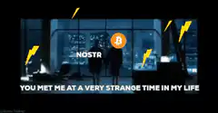 Nostr Bitcoin Lightning Bolt