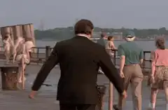 Rocky Balboa trash can throw