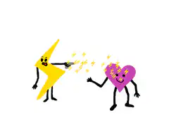 Lightning Bolt Shoots Heart