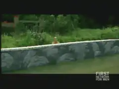 Mr. G Spot emerges from the water