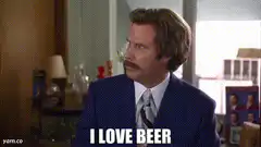 Ron Burgundy I Love Beer