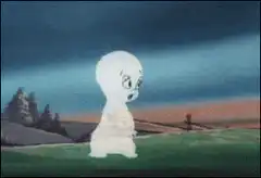 Casper the Friendly Ghost walking