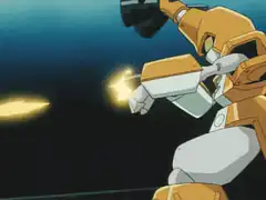 Gundam firing beam rifle