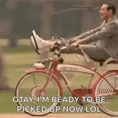 Man on bicycle with megaphone