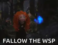 Merida follows the blue will-o'-the-wisp
