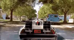 DeLorean time machine explosion