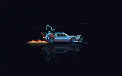 pixel art car crash