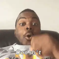 Man reacts with Ooo sh*t