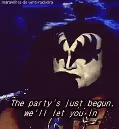 Kiss member singing party begun