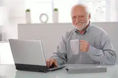 Old man morphs into young man