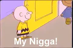 Charlie Brown and Linus fist bump