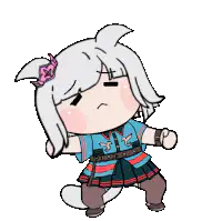 chibi girl dancing