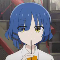 Saitama staring blankly while drinking