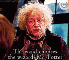 Garrick Ollivander wand chooses the wizard