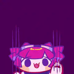 cute anime girl with dripping hair
