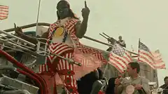 Uncle Sam on a truck