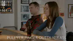 Barney and Robin at the bar