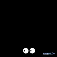 Evil cartoon demon appears behind boy