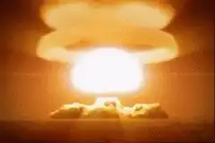 Nuclear explosion mushroom cloud