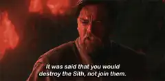 Obi-Wan Kenobi destroy the Sith