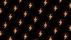 glowing lightning bolt pattern