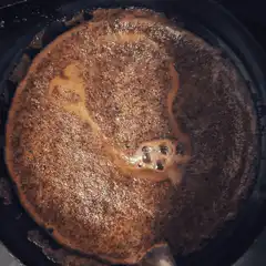 Bubbling coffee in a pot