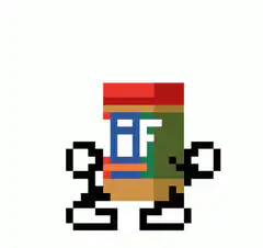 pixel art peanut butter jar dancing