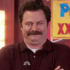Ron Swanson smug nod
