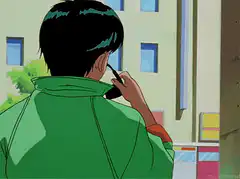 Gon Freecss turns and smiles