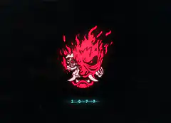 Red Hannya Mask with Fire