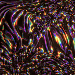 shifting iridescent oil slick pattern