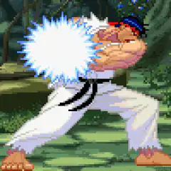 Ryu Hadouken pixel art