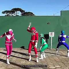 Power Rangers dancing