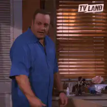Kevin James dancing in kitchen