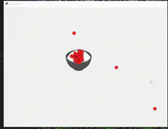 Raspberry bowl physics simulation