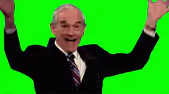 Ron Paul green screen celebration