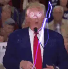 Donald Trump struck by lightning