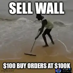 Sell Wall $100 Buy Orders at $100k