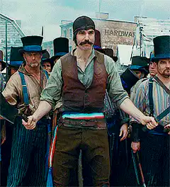 Jean Valjean leading the barricade