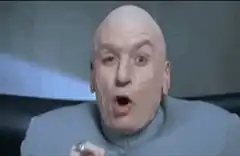 Dr. Evil thinking pose