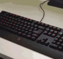 Man stretches hands then types fast